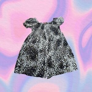 leopard print y2k babydoll minidress from opium fits like Small/Medium